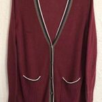 Mossimo Supply Co Mossimo maroon grandpa cardigan sweater Photo 0