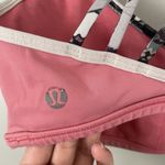 Lululemon Size 8 Pink Strappy Back Workout Sports Bra Athletic Photo 2