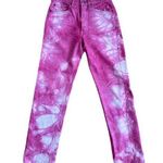 Levi's Levi’s - Tie Dye Straight Leg Jeans in Pink & White Photo 0
