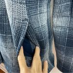 The North Face Blue White Plaid Flannel Full Zip Jacket Women Medium Outdoor Photo 3