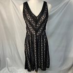Anthropologie‎ Moulinette Soeurs Black Lace Dress Womens Small Pockets Occasion Photo 1