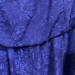 Torrid Plus 16 Dress Royal Blue Floral Sleeveless V-neck Elastic Waist Women’s Photo 2