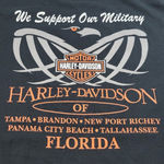 Gildan Shirt Size XL Harley Davidson Of Florida We Support Our Military Graphic Print T-Shirt Unisex Photo 5