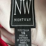 Night Way Halter Maxi Dress w/Lace Detail & Keyhole at Front Size 14 Photo 9