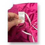 Lulus M Magenta Chiffon Maxi Dress Side Slit V Photo 8