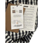 New Burberry Black and White Gingham Asymmetric Handkerchief Hem Skirt, size 4 Photo 3