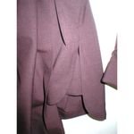 NWT $795 Womens 16 Max Mara Marina Rinaldi Jacket Dark Red Wine Wool Belt Raisin Photo 3