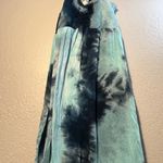 Venus Blue Tie-Dye Maxi Dress Size Medium Sleeveless Built in Bra Flowy Pattern Photo 3