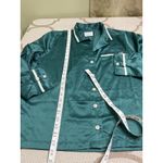 Abercrombie & Fitch  green satin Long sleeve pull on pants PJ set, size XL Photo 5