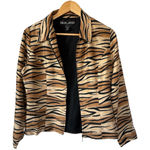 SilkLand pure silk Women's size 6 Animal Print Blazer Photo 0