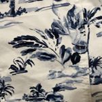 BELLE KIM GRAVEL WO SIZE 3X WHITE WITH BLUE TROPICAL DESIGN DENIM JACKET EUC Photo 7