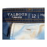Talbots  Flawless High Waist Wide Crop‎ Jeans Curvy Fit Denim Women Size 12 Photo 9