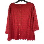 Dress Barn  Women's Burgundy Blouse Photo 1