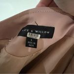 Slate + Willow  blush pink leather moto jacket LARGE FLAWED Photo 5