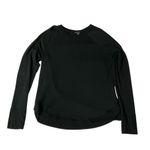 Athleta  Mindset Long Sleeve Crewneck Sweatshirt Size M Nirvana Black‎ Active Photo 8