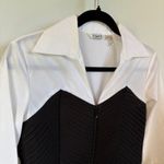 Y2K Office Siren Blouse Business Casual Corporate Goth Textured Corpcore Small Photo 1