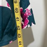 SheIn NWOT Teal Blue-Green Short Sleeve Smocked Waist Faux Wrap Sundress Dress New Photo 6