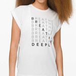 Lululemon Roll Around Tee Expression White Shirt Workout Tank Photo 0