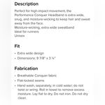 Alo Yoga NWT Performance Conquer White Headband Photo 2