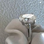 Certified 2.5ct Oval cut D,VVS1 Moissanite 18K gold plated over S925 engagement ring/7 Photo 7