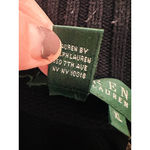 Ralph Lauren Lauren Women Black Full Zip Sweater Shoulder Patch Old Money XL Photo 5