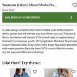 Treasure & Bond  Mixed Media Plaid and  Denim Jacket Photo 2