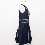 Shoshanna  | Samara Navy Textured Mini Dress Photo 4