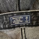 Abercrombie & Fitch faded black wash Annie High Rise Short with side stripe 26. Photo 3