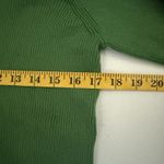 Cato  Kelly Green Ribbed Knit V-Neck Trumpet Lace Cuffs Elegant Classy Sweater XL Photo 6