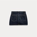 ZARA  cross waist denim mini skirt Photo 4