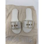 New Dolce Vita Women's Dasa Embellished Buckled Slide Flat Sandals Women's 5.5 White Photo 1