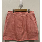 Madewell Pink Denim Mini Skirt Photo 5