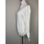 Vintage Cream Mock Neck Cable Knit Sweater Size Medium Photo 2