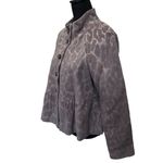 Rebecca Taylor  Wool Angora Blend Animal Print Peplum Jacket Blazer‎ Tan Size 6 Photo 1