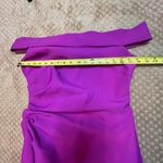 Milly  Ally Fuschia Cady Off shoulder Dress Pink SZ 12 Bodycon Cocktail Formal Photo 9