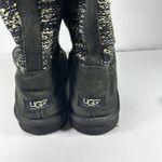 UGG  Australia Classic Short Sparkles Black Gold Sequin Knit Boots - Size 10 Photo 3