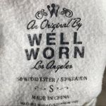 Well Worn Lazy Gray White Striped Sweatshirt Cozy Soft Casual Pullover Size S Photo 7