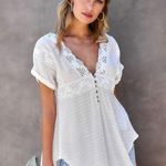 Davi & Dani Vici  love always lace top in cream Photo 0