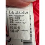 La Babité Red Down Puffer Jacket Hooded Lightweight Warm Coat Women's S Size 4 Photo 4