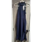 Merokeety NEW Sleeveless Halter Neck Cocktail Party Midi Dress S Photo 5