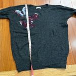 Abercrombie & Fitch  Women’s Dark Gray Butterfly Embroidery Wool Sweater Size M/L Photo 10