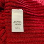 Cable & Gauge  Red Metallic Pullover Cowl Neck Sweater Size XL Photo 7