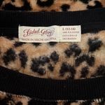 Faded Glory  fuzzy leopard sweatshirt Photo 5