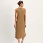 Everlane Brown Sleeveless Organic Cotton Midi Dress Photo 1