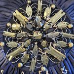 Venus Tie Dye Embellished Ruched V Neck Sleeveless Top Women Size M Photo 3