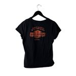 Harley Davidson 2014 Florida Motorcycles T Shirt Womens Black Large L USA Solid Photo 2