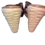 Merona  Women’s Wedge Slide On Sandal Size 11 Brown  4.5” Wedge Man Made Upper Photo 4