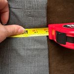 Willi Smith  Black & Gray Checkered Dress Pants W Stripe Waist Straight Leg SZ 12 Photo 9