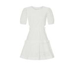 Peter Som  Collective Eyelet Mini Dress in White 6 Womens Backless Cut out Photo 9