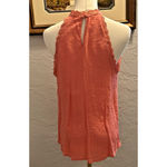 Anthropologie Mine Anthropology Tank Top M Scalloped Crochet Lace Funnel Neck Boho Chic Girly Photo 4